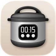 My Timings Dash Calc app icon consisting of a red background and a composite of an equals sign and lightning bolt.