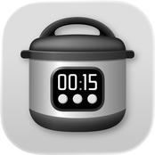 My Timings Dash Calc app icon consisting of a red background and a composite of an equals sign and lightning bolt.