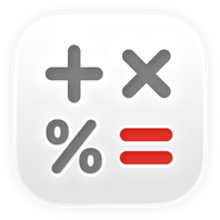 Dash Calc app icon consisting of a red background and a composite of an equals sign and lightning bolt.